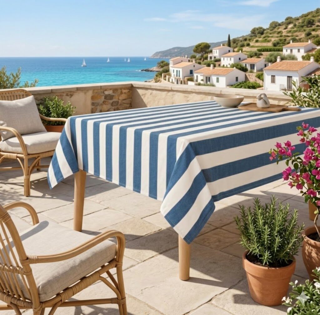 Stripes tablecloth